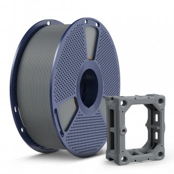 Filamemt 3D Sunlu PLA+2.0 de mare de viteza 300 mm/s gri 1,75 mm 1 kg