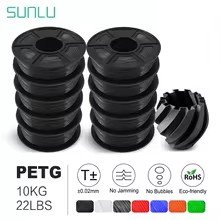 Filament  3D Sunlu PETG negru1,75 mm 10 kg
