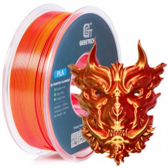Filament 3D Geeetech SILK DUAL COLOR rosu auriu