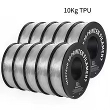 Filament 3D Geeetech TPU 95A transparent de inalta rezistenta 1,75 mm 1 kg 
