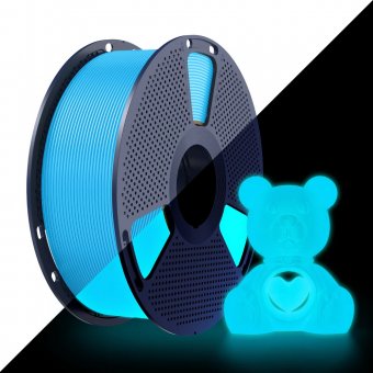 Filament 3D Sunlu PETG luminos albastru 1,75 mm 1 kg