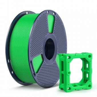 Filament 3D Sunlu PLA+ 2.0 de mare viteza 300 mm/s verde 1.75 mm 1 kg