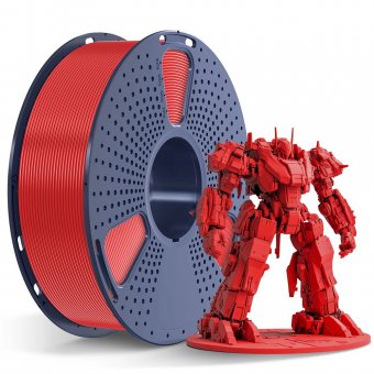 Filament 3D Sunlu PLA+2.0 de mare viteza 300 mm/s  rosu 1,75 mm 1 kg
