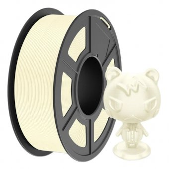 Filament 3D Sunlu TPU SILK 98A alb cremos 1,75 mm 1 kg