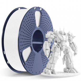 Filament 3D Sunlu PLA + 2.0 de mare viteza 300mm/s  alb 1,75 mm 1 kg