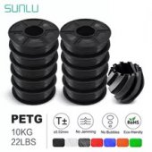Filament  3D Sunlu PETG negru1,75 mm 10 kg