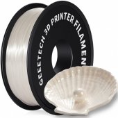 Filament 3D Geeetech PLA SILK alb 1,75 mm 1 kg