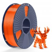 Filament 3D Sunlu PLA+ portocaliu transparent 1,75 mm 1 kg